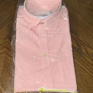 Goodfellow & Co salmon Men's short sleeve Dress Shirt